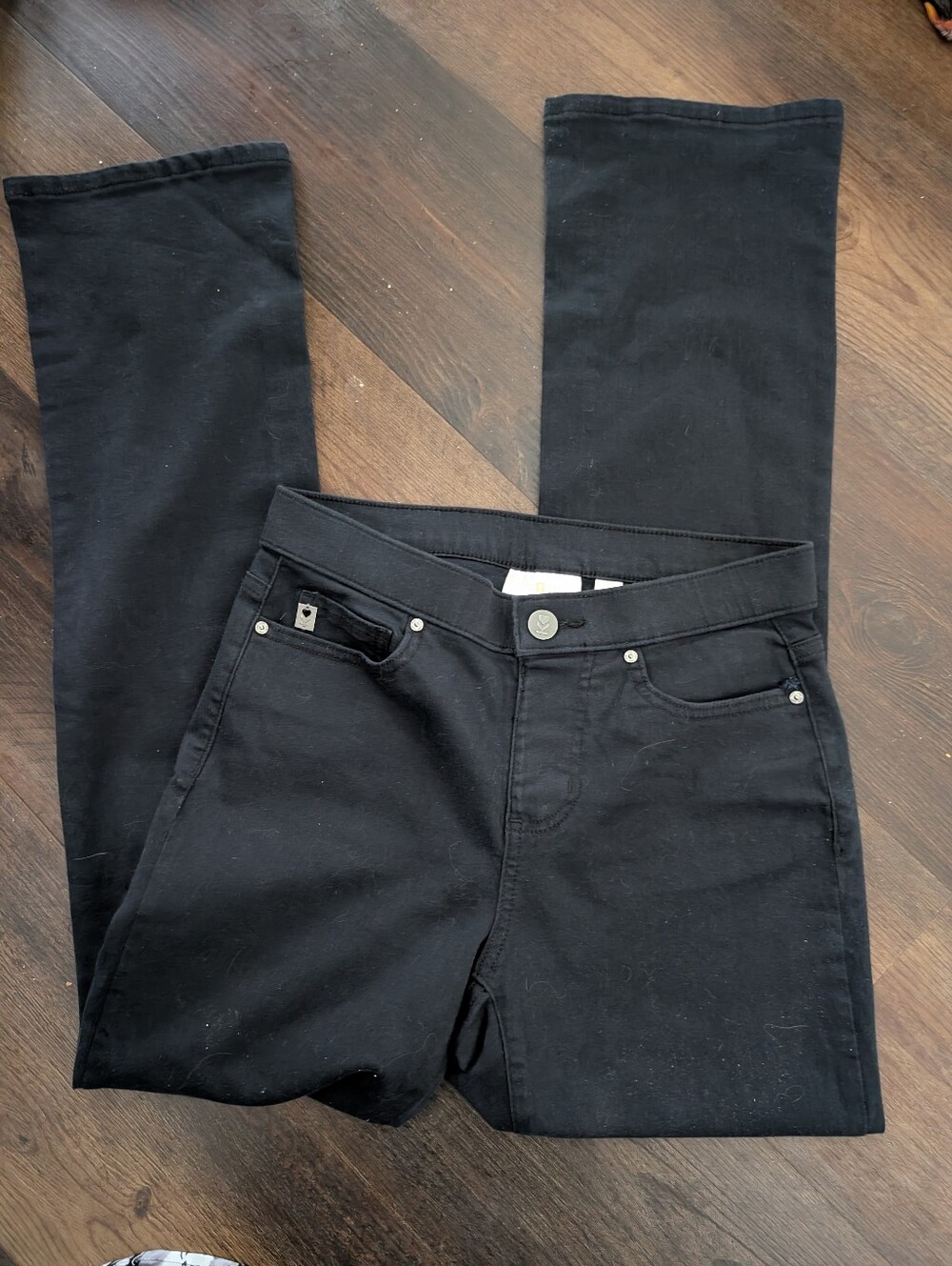 Nice stretch jeans by Belle by Kim Gravel black size 0